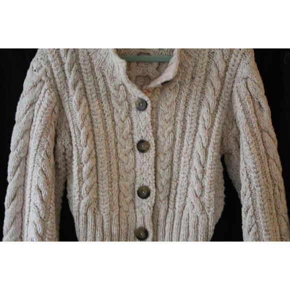 Doen Cardiff Cable Knit Button Front Sweater  size M - Picture 5 of 9